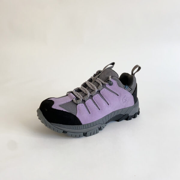 Purple Outdoor Hiking Shoes – Durable Non-Slip Traction Sole, Breathable Mesh Fabric & Stylish Grey-Black Accent Design - Image 2
