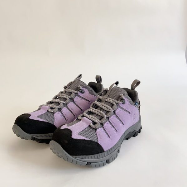 Purple Outdoor Hiking Shoes – Durable Non-Slip Traction Sole, Breathable Mesh Fabric & Stylish Grey-Black Accent Design - Image 4